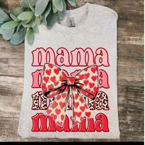 Valentine's day shirt mama cute popular heart mom retro